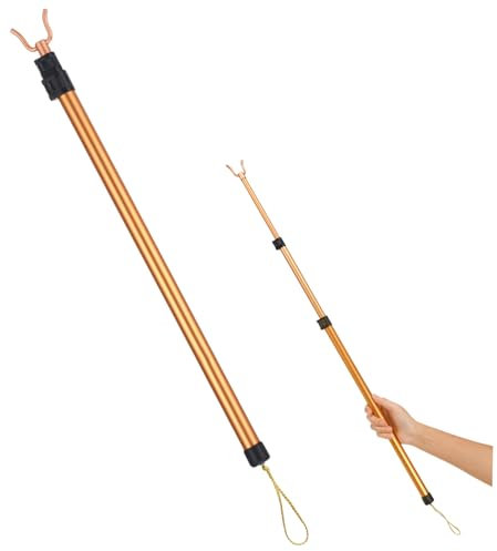 Luxshiny Gancio Per Asta A Lunga Portata Telescopico Asta Per Armadio Asta Appendiabiti Aste Porta Regolabili Asta Gancio Estensibile Per Armadio In Forchetta