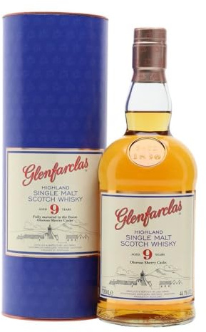 Glenfarclas 9 Years Old Oloroso Sherry Casks Highland Single Malt 44,1% Vol. 0,7l in Geschenkbox
