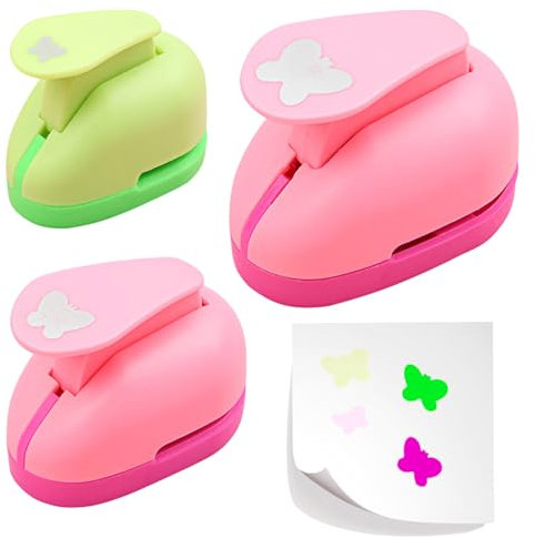 Miawtro Set mit 3 Schmetterling Stanzer, Handgefertigt Kreativen Schmetterlings-Papierstanzern, Stanzer Schmetterling, Stanzer,Geeignet für Geschenke, Basteln, Scrapbooking