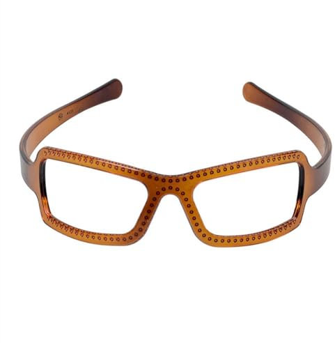 Serre-tête vintage en forme de cadre de lunettes de soleil pour femmes, accessoire de cheveux doux, bandeau de tête, accès aux cheveux, bandeau tendance Z0T2