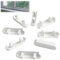 100 piezas de rejillas de ventilación de ventana de PVC para ventanas de doble acristalamiento, cubiertas de plástico para alféizar de ventana de PVC para tapas de doble acristalamiento, cubiertas de