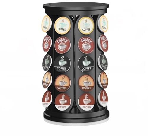CEHNCEH K Cup Holder, Coffee Pods Holder with 40 K-Cup Pods (Black)