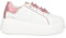 Tosca Blu Sneaker da Donna Elettra in Pelle Bianca e Fucsia a con Pesci di Strass - Elettra 010 C27 - Taglia 35