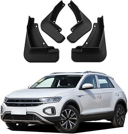 SONGGM Schmutzfänger Spritzschutz Für VW T ROC R/R Line 2023-2024,Keine Bohrung Erforderlich Auto Fender Schlammklappe Spritzschutz.