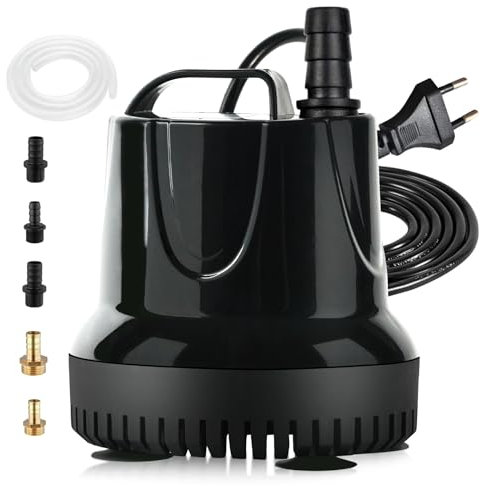 BACOENG Aquarium Pumpe, 25W 1200L/H Mini Wasserpumpe Tauchpumpe Klein Springbrunnenpumpe, Zimmerbrunnenpumpe Aquariumpumpen Brunnenpumpe Klein für Aquarien, Teich, Garten