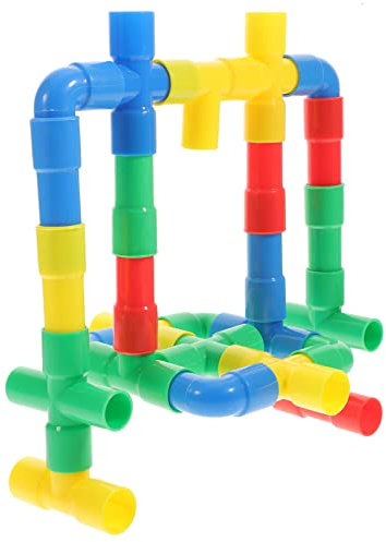 MUSISALY Bunte Wasserrohr Bausteine Set Pädagogisches Für Lernspielzeug Zur Der Kreativität Und Motorischen Fähigkeiten Vielseitige Bauklötze Verschiedenen