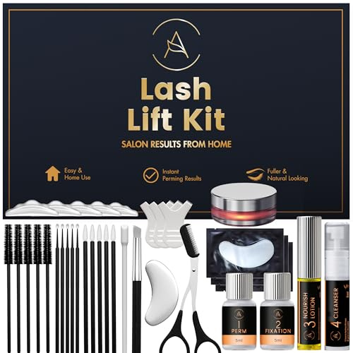 Lash Lift Kit ALK1 Wimpernlifting Set Hält 6-8 Wochen | Vegan und tierversuchsfrei reicht für 15 Anwendungen mit Anleitung