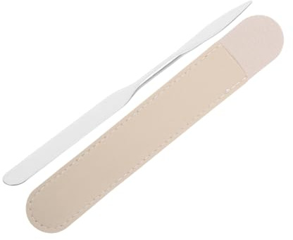 MAGICLULU Make Up zum Mischen von Kosmetikpigmenten aus Edelstahl Langer Metallspatel Mischspatel Komfortabler Griff Geeignet für Nail Art und Make Up Anwendung