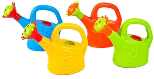 puhae 4PCS Plastic Watering Cans Chicken Watering Garden Play Watering Cans Kids Beach Bath Watering Cans Random Color Easy Install