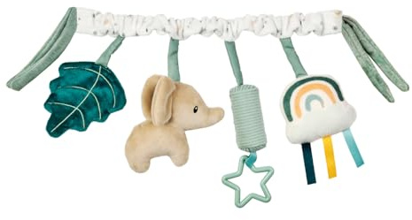 Nattou Lapidou Spielbogen Baby - Aktivitätsbogen - Ab der Geburt - Kompatibel mit Allen Kinderwagen oder Buggys - Kinderwagenkette - Lindgrün