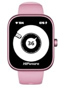 HIFUTURE HI-LUMEPRO/P Smartwatch, 1,85 Zoll AMOLED, Bluetooth 5.3, 300 mAh, Herzfrequenz- und Blutsauerstoffmessung, über 100 Sportmodi, Schwarz/Grün/Gold