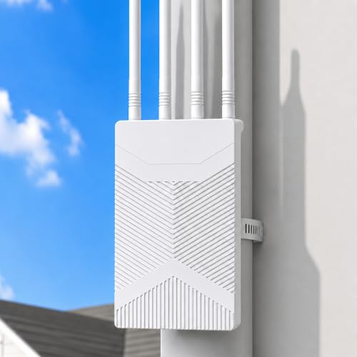 WLAN Repeater Outdoor, 300Mbit WLAN Verstärker Outdoor Wetterfester IP65 | WiFi Repeater Garden mit LAN-Anschluss, Repeater/AP/Router Modus, Kompatibel mit 99% der Modelle