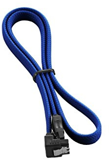 CableMod Kompatibles ModMesh SATA-3-Kabel, rechtwinklig, 60 cm, Blau