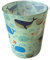 Paper + Design Votivkerze im Glas Whales Wal 10cm Kerze Kommunion Konfirmation Tischdeko Taufe Sommer Beach Maritim Fisch