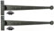 Paire de charnières en T en fer forgé à la main 45,7 cm
