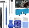 JOREST Watch Battery Replacement & Strap Adjustment, Watch Back Remover Opener, Watchmakers Repair Tool Kit for Band Resizing & Case Opening, Watch Screwdriver Bracelet Adjuster for Link Pin Removal