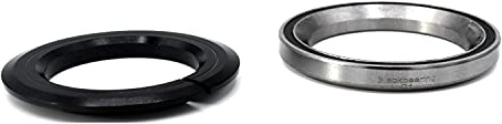 BLACKBEARING 47 MM CANOTTO 1-1/8 Steuersatz unten integrierter Rahmen, Schwarz, Einheitsgröße