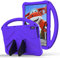 Chstls Funda para Lenovo Tab P11 11 (2020) TB-J606F TB-J606X / P11 Plus 11 (2021) TB-J607F TB-J616F, Carcasa Niños EVA Antideslizante Ligero Antigolpes con Mango, Soporte, Correa de Hombro - Morado