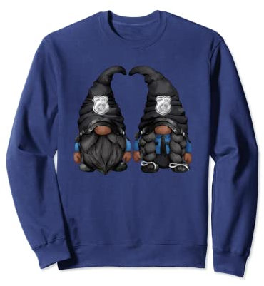 Best Police Office Couple Afro-amerikanische Polizei Gartenzwerg Sweatshirt
