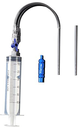 Fahrrad Tubeless Dichtmittel Injector,Fahrrad Tubeless Reifendichtmittel Injektor Spritze Fahrrad Tubeless Sealant Injector mit Ventileinsatz-Entfernungswerkzeug für die Fahrradreparatur
