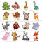 Awinmay Tiere Tattoo Kinder - 210 Stücke Cartoon gemischte Stile Temporäre Tattoos Aufkleber für Jungen Mädchen,Hai Autos gefälschte Tattoos Party Supplies Geschenke für Kinder 30 Blatt
