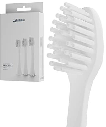 Zahnheld® Bürstenkopf Basic Soft | Ersatzbürsten in Papierverpackung | Weiche Wechselköpfe Für Gero Schallzahnbürste | Effektive Reinigung