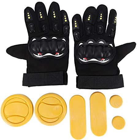 Josenidny DIY Longboard Rutschhandschuhe Skateboardhandschuhe Schaumschutz Downhill Longboarding Skatehandschuhe mit