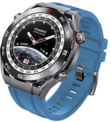 FunBand Correa Compatible con HUAWEI Watch Ultimate/Huawei Watch Gt 2, 22mm Correa magnética Pulsera de Repuesto Deportiva de Textura Silicona Suave para Garmin Venu 2/Vivoactive 4/Fenix 5 SmartWatch