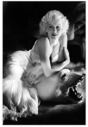 Retro-Film-Poster, Motiv: Jean Harlow, Leinwand, Wandkunst, Dekoration, Bild für Wohnzimmer, Schlafzimmer, Dekoration, Rahmen-Stil, 30 x 45 cm