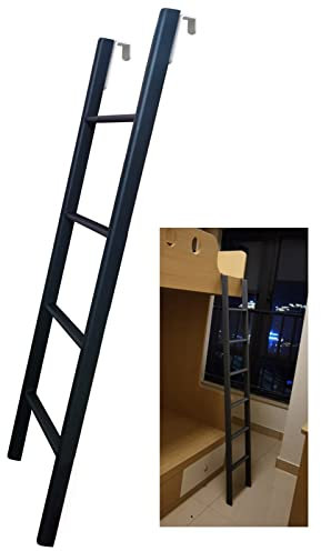 Scaletta per Letto a Castello Scaletta per Letto a Castello in Metallo, Scaletta per Letto Rimovibile con Attacco a Gancio, Scalette Salvaspazio per Camper/Loft/Rimorchio da Viaggio/Camera p