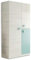 HOGAR24 ES Armario Juvenil de 3 Puertas, Medidas: 90 x 200 x 52 cm, Color Blanco Alpes y Verde Acqua