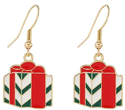 Weihnachtsohrringe Ohrringe Silber 925 Weihnachtsbaum Glocke Ohrringe Weihnachten kreative Urlaub Party Ohrringe Schmuck Creolen Frauen Ohrringe Ring Ohrringe Set Weihnachtsgeschenke für (H, One Size)