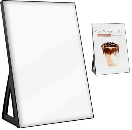 A4 Aufsteller,AcrylstäNder A4 FüR Tischnummern Hochzeit、Poster、Flyer、Speisekarte，Prospekthalter A4 Sowohl In Horizontaler Als Auch In Vertikaler Richtung,Prospekthalter A4 Schwarz,TischstäNder 1 StüCk