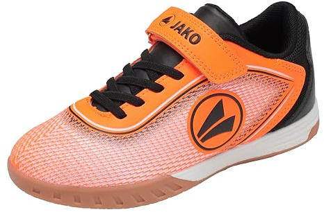 JAKO Unisex Kinder J-SI Course Ev Hallenturnschuh, Neon Orange Jet Black, 29 EU
