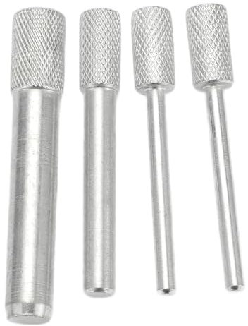 Partuto Kit Attrezzo per Asta Puleggia Cinghia di Distribuzione Motore - Attrezzo Installazione Puleggia Albero Motore - per Peugeot 1.4 e 1.6 HDI Metallo Tono Argento - 1 Set