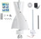 Windkraftanlage, 100W Vertikale Windgenerator mit Steuergerät, 2-Blatt-Windkraftgenerator, Windgeschwindigkeit 13m/s, Geräuscharmer, für Haus, Geschäft