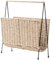 Hand Woven Magazine Holder Standing Basket Decorative Magazine Storage Rack For Living Room Nursery Office Decoration