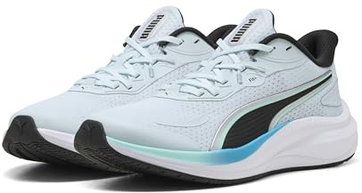 PUMA Unisex Kinder Skyrocket Lite 2 Jr Sneaker, Sea Glass Puma Schwarz Speed Blau Minze Melt, 38.5 EU