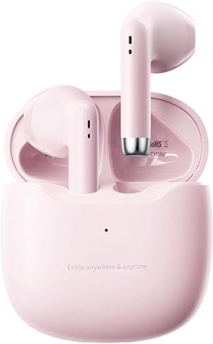 Wireless Earbuds For Honor 90 400 200 50 70/Pro Lite Smart/X7c X6b X8a X7a X6a X7b X6 X7 X8 Magic6, (BT030) Bluetooth 5.3 Earbuds Microphone Charging Case, Pop-ups Auto Pairing Headset (PINK)