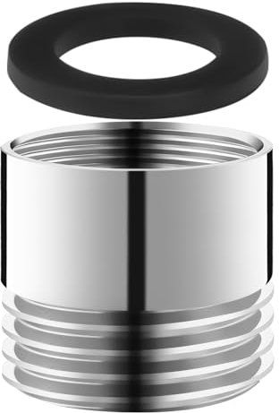 Adaptador de Conexión de agua, adaptador de 3/4 Pulgada a 1/2 Pulgada Adaptador de Manguera de Ducha Conexión de Agua de Lavadora Manguera de Jardín a Grifo, SBA042