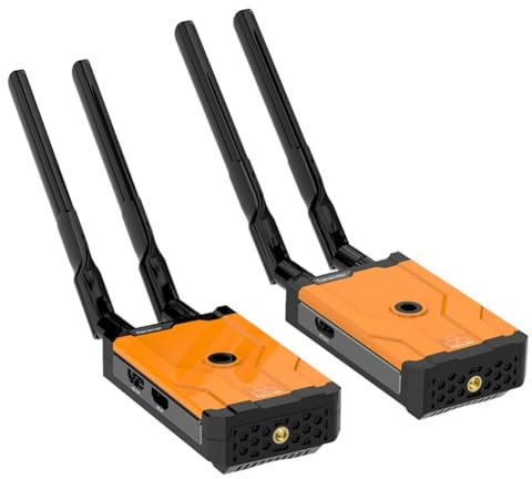 GREOHNMPAW 500M -Fähiger Drahtloser Sender und Empfänger Unterstützt Eins-Zu-Viele-Szenarien für TV/DSLR/Projektor/Laptop EU-Stecker