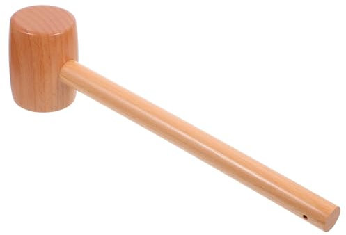 Didiseaon Small Wooden Hammer Natural Wood Mallet Solid Wood Hammer for Cracking Seafood Tool Kitchen Gadget Woodworking Use