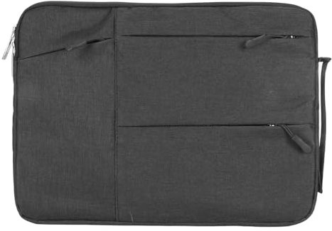 Mtlavishness Bag for OS X Laptop 13 Inch Blue Canvas Multi Pockets Simple Laptop Sleeve for Protection Office Travel