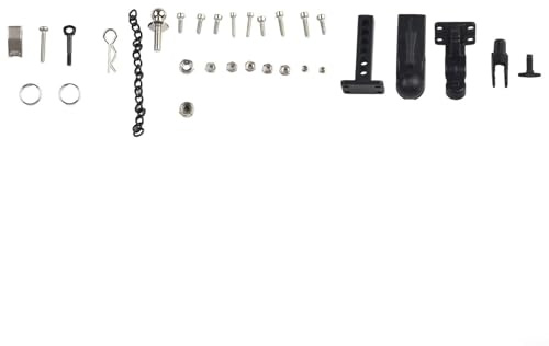 Anhängerkupplung aus Metall für verbesserte Leistung von 1/10 RC Crawler-Modellen wie TRX4 SCX10 9004