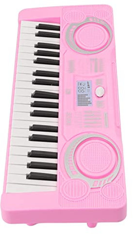 RIZGHWOY 37 Children's Touches From the Piano Keyboard Toy Improve Eye Coordination for Children for Educational Music Instruments (Pink)