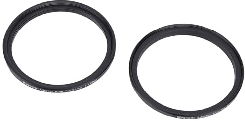 LICAEVEY Kit de Anillo de Adaptador Magnético de 52 Mm y Adaptador de Filtro, Convierte el Filtro de Rosca de 52 Mm en Montaje Rápido Magnético, para Filtros de Rosca Estándar