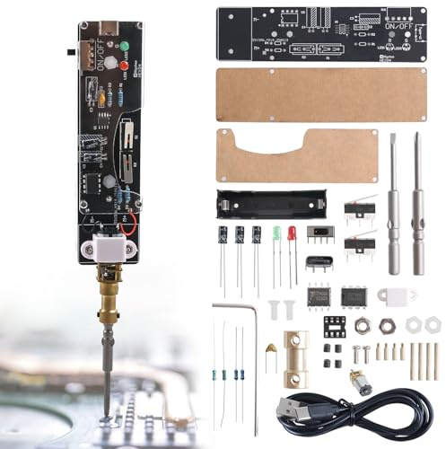 DIY Handheld Electric Screwdriver Soldering Kit with 2 Screwdriver Bits | Electronics Soldering Practice Project, Hands-On STEM Learning, DIY Repair Experience, For Teens & Adults