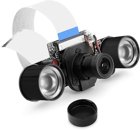 Nachtsicht-Kameramodul for Raspberr 4, 5 MP 1080P HD-Video OV5647 Sensor-Webcam-Kit mit integriertem IR-Schnitt