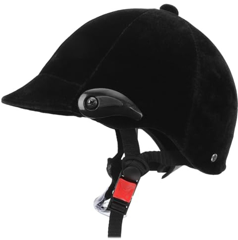 Kichvoe Casco Protettivo Equestre per Regolazione Ingranaggio, Casco di Sicurezza Traspirante Fodera Rimovibile, Equipaggiamento Protettivo per Equitazione e Allenamento Ragazzi e Ragazze