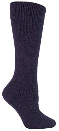 HEAT HOLDERS - Ladies Extra Long Thick Winter 2.7 TOG Coloured Knee High Thermal Wool Rich Socks